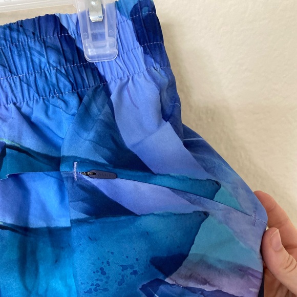 Athleta Make A Splash Printed Mesh Racer 4” Shorts - Picture 6 of 9